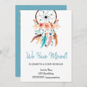 Carte Nous Avons Dream Catcher, Boho (Devant / Derrière)