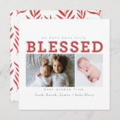 Carte nous avons été vraiment bénis (Devant / Derrière)