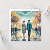 Carte Nous avons failli ne pas nous rencontrer | Art rom (Devant/Arrière en situation)