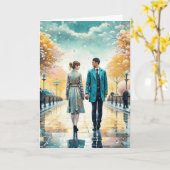 Carte Nous avons failli ne pas nous rencontrer | Art rom (Fleur jaune)