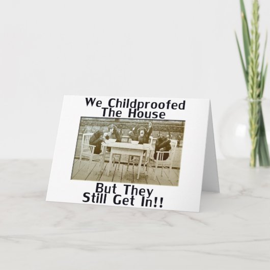 Carte Nous Avons Fait L'Épreuve De L'Enfant Dans La Mais (Devant)