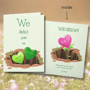 Carte Nous avons fait pousser une Saint-Valentin en form