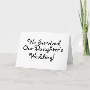 Carte Nous avons survécu à nos filles Mariage