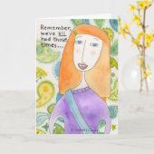 Carte Nous Avons Tous Eu Ces Temps. .. (Fleur jaune)