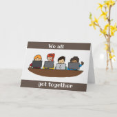 CARTE NOUS AVONS TOUS "EU ENSEMBLE" **ANNIVERSAIRE** CAR (Fleur jaune)