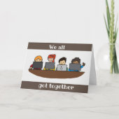 CARTE NOUS AVONS TOUS "EU ENSEMBLE" **ANNIVERSAIRE** CAR (Devant)