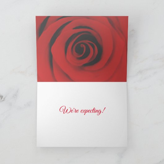 Carte Nous avons un bébé (Intérieur)