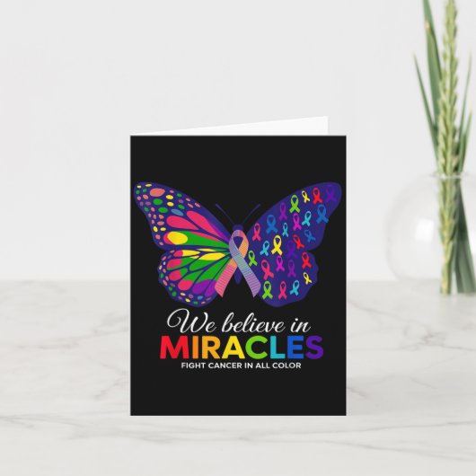 Carte Nous Croyons En Miracles Lutter Dans Tous Les Supp (Devant)
