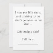 Carte Nous devrions avoir du café..., un ... (Dos)