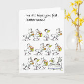 Carte Nous espérons tous que vous vous sentirez mieux bi (Fleur jaune)