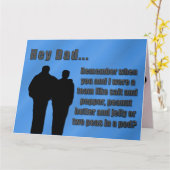 Carte Nous étions un père d'équipe (Fleur jaune)