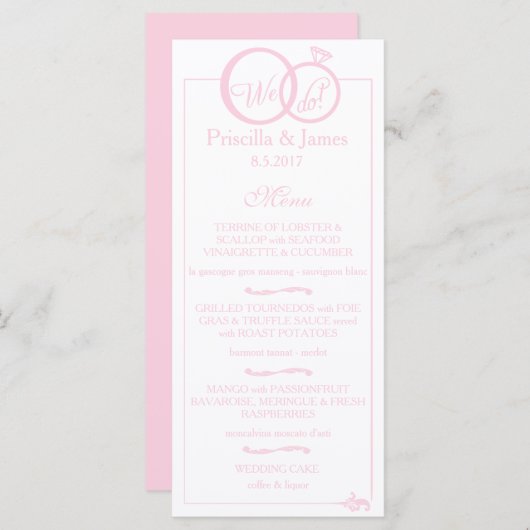 Carte Nous faisons Mariage (Devant / Derrière)