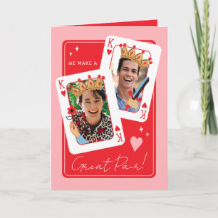Carte Nous faisons une grande paire homo photo valentine