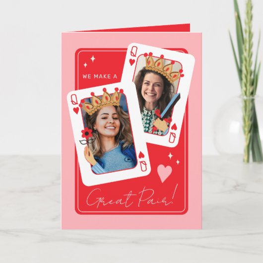 Carte Nous faisons une grande paire lesbienne photo vale (Devant)