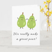 Carte Nous faisons une grande poire (Fleur jaune)