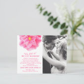 Carte Nous l'avons fait marié à la fête de mariage rose  (Debout devant)