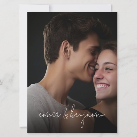 Carte Nous le faisons - Tout en un BW - QR - 5 Photos - (Dos)