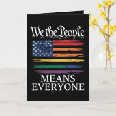 Carte Nous, le peuple, c'est toute la fierté LGBTQ (Fleur jaune)