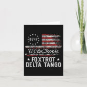 Carte Nous Le Peuple Drapeau Delta Tango Usa 8647 Vi (Devant)