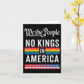 Carte Nous, le peuple, pas de rois en Amérique Anti-Trum (Fleur jaune)