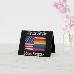Carte Nous Le Peuple Signifie Tout Le Monde Usa Égalité 