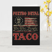 Carte Nous le peuple Taco Foxtrot Delta Taco 2  (Fleur jaune)
