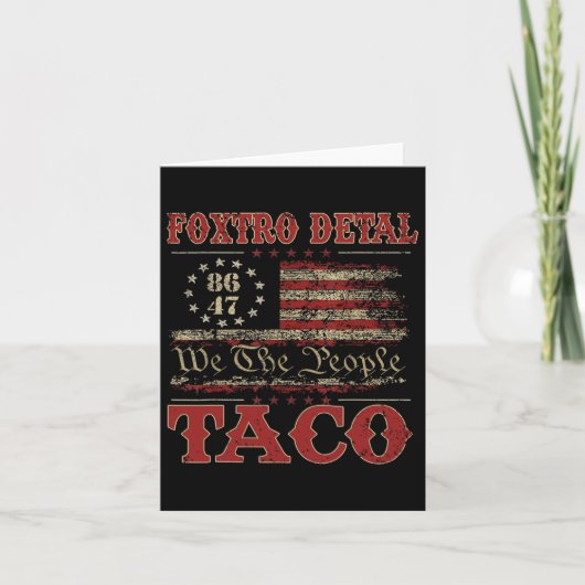 Carte Nous Le Peuple Taco Foxtrot Delta Taco 2 (Devant)