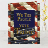 CARTE NOUS LE PEUPLE VOTONS TRUMP (Fleur jaune)