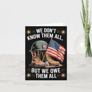 Carte Nous leur devons tout Memorial patriotique de la f