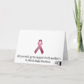 Carte Nous leur tenons la main juste un moment... (Dos)