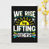 Carte Nous montons en levant d'autres citations inspiran (Fleur jaune)