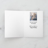 Carte Nous n'avons pas oublié votre chaton d'anniversair (Intérieur)