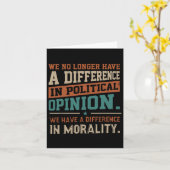 Carte Nous N'avons Plus De Différence D'opinion Politiqu (Fleur jaune)