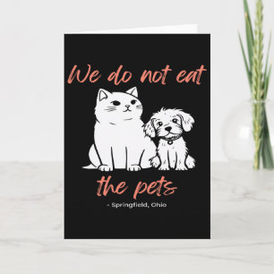 Carte Nous ne mangeons pas les animaux de compagnie Spri