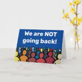 Carte Nous ne retournons pas (Fleur jaune)