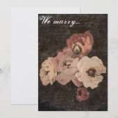 Carte Nous nous marions... (Devant / Derrière)