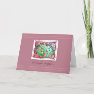 Carte "Nous nous rassemblons" Thanksgiving