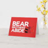 Carte Nous Ours nu - Ours Frères Abide (Fleur jaune)