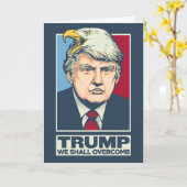 Carte Nous Overcomb Donald Trump (Fleur jaune)