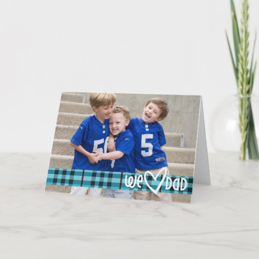 Carte Nous papa de coeur ! (Devant)