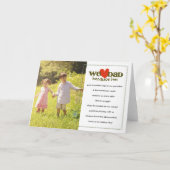 Carte Nous papa de coeur puisque… (Fleur jaune)