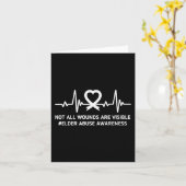 Carte Nous portons le violet battement de coeur Sensibil (Fleur jaune)