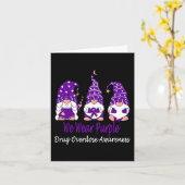 Carte Nous Portons Le Violet Pour La Sensibilisation À L (Fleur jaune)