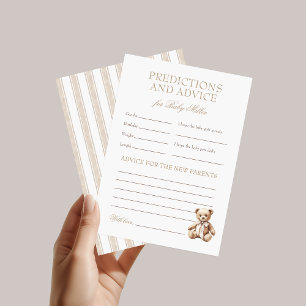 Carte Nous pouvons à peine attendre les prédictions et l