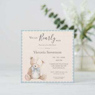 Carte Nous pouvons attendre le Baby shower de l'ours