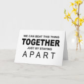 Carte Nous pouvons battre les choses ensemble simplement (Fleur jaune)