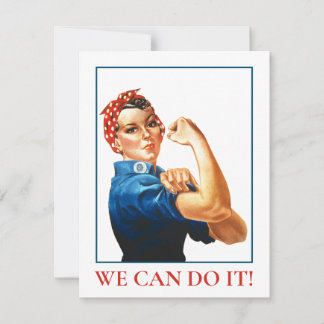 Carte Nous Pouvons Le Faire Rosie Riveter Femmes Power 2