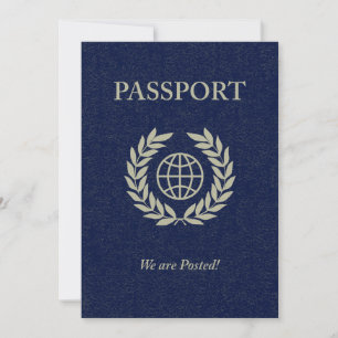 Carte nous sommes affichés passeport