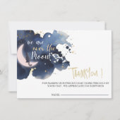 Carte Nous sommes au-dessus de la lune bébé lune douche  (Devant)