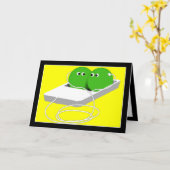 Carte Nous Sommes Comme Deux Pois Dans Un Pois (Fleur jaune)